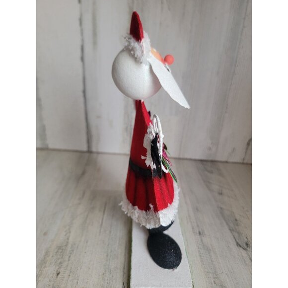 Pier 1 Import AS IS Bobble Santa Claus gift glitter metal - Picture 5 of 10